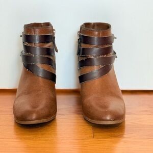 Brown Leather Ankle Boots